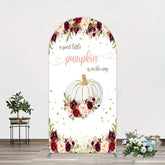 Lofaris Pumpkin On The Way Floral Baby Shower Arch Backdrop